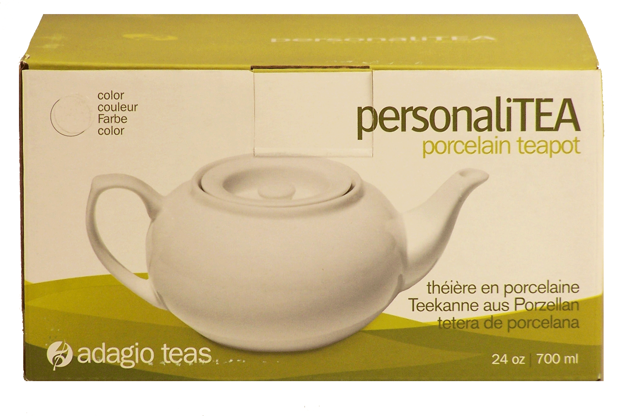 Adagio personaliTEA porcelain teapot, white color, 24-oz., 700-ml Full-Size Picture